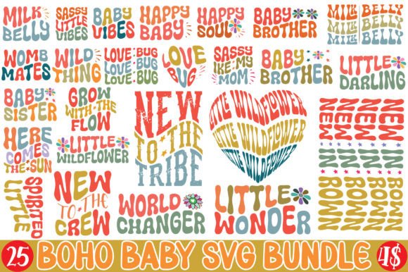 Boho Baby SVG Bundle