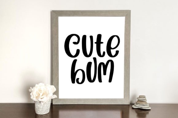 Cute Bum SVG Graphics for Crafts