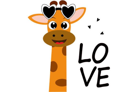 Cute Giraffe Graphics for Creative Crafts