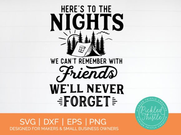 Fun Camping SVG - Graphics for Crafts