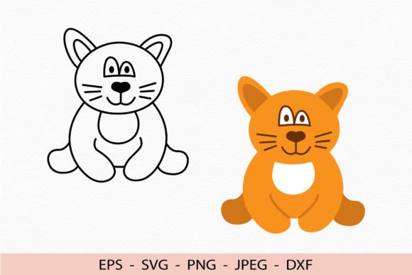 Fun Cat Embroidery Design