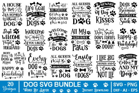 Fun Dog SVGs for Creative Crafts and Graphics