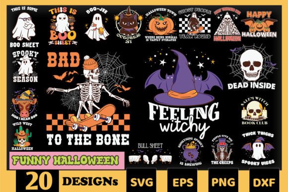 Fun Halloween Graphics for Creative Crafts