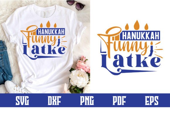 Fun Latke Graphic for Festive Branding
