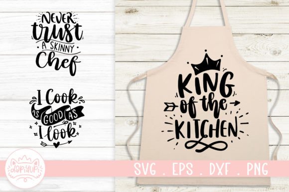 Funny Apron SVG Cut File Graphics for Crafts