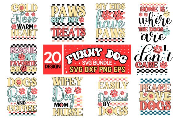 Funny Dog Svg Bundle Graphics for Crafts
