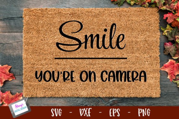 Funny Doormat SVG Smile Graphics for Crafts
