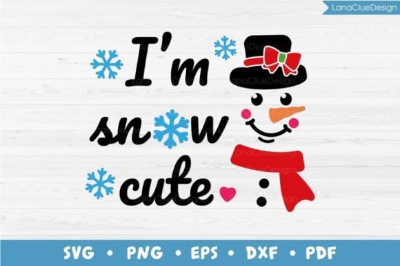 Funny Snowman Graphics for Crafts and Local Branding